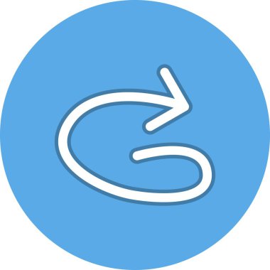 Kabaran Ok Satırı Çember Vektör Simgesi Tasarımı