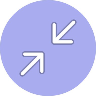 Ok Satırı Çemberi Vektör Simgesi Tasarımı