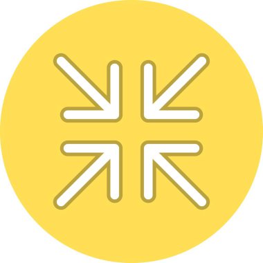 Arrow Satır Çemberi Vektör Simgesi Tasarımı