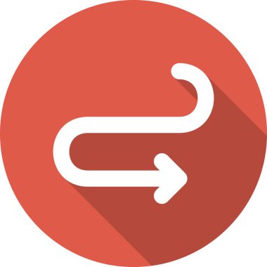 Yol Oku Kabartma Çemberi Vektör Simgesi Tasarımı