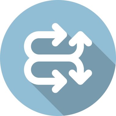 Kabaran Ok Kabartma Çemberi Vektör Simgesi Tasarımı