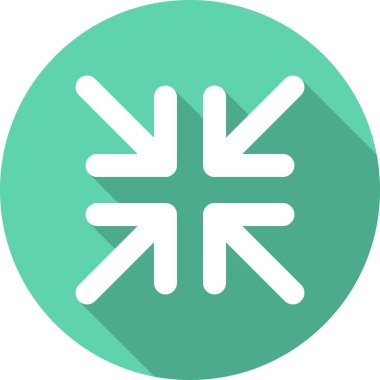 Arrow Kabartma Çemberi Vektör Simgesi Tasarımı