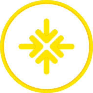 Arrow Düz Çember Vektör Simgesi Tasarımı