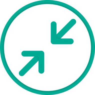 Oklar Düz Çember Vektör Simgesi Tasarımı