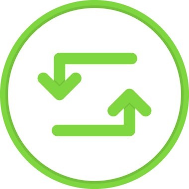 Düz Çember Vektör Simgesi Tasarımı