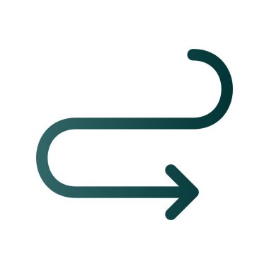 Yol Oku Satırı Gradyan Vektör Simgesi Tasarımı