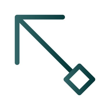 Satır Gradyan Vektör Simgesi Tasarımı Arttır