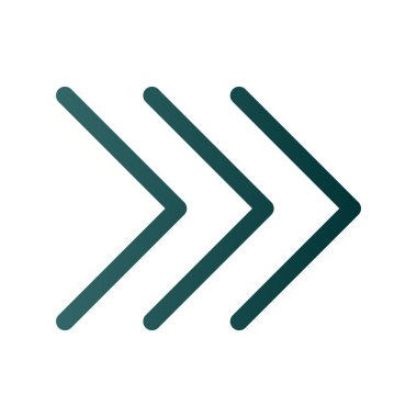 Sağ Ok Satırı Gradyan Vektör Simgesi Tasarımı