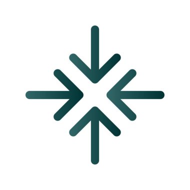 Arrow Satır Çizgisi Gradyan Vektör Simgesi Tasarımı