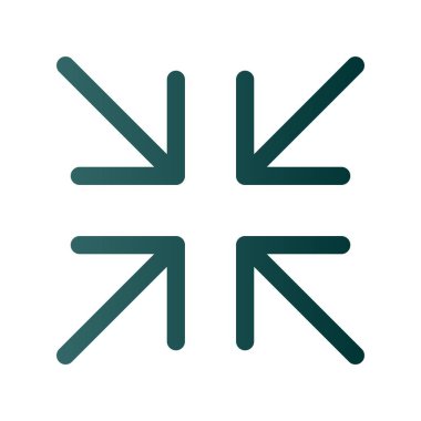 Arrow Satır Çizgisi Gradyan Vektör Simgesi Tasarımı