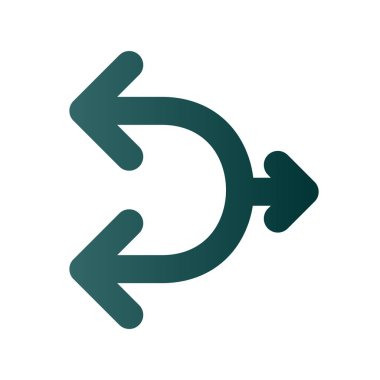 Yol Oku Oku Gradyan Vektör Simgesi Tasarımı