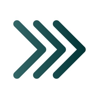 Sağ Ok Grafik Gradyan Vektör Simgesi Tasarımı