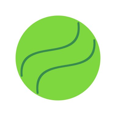 Topun Düz Vektör Simgesi Tasarımı