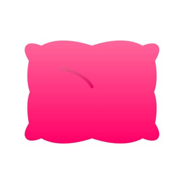 Yastık Düz Gradyan Vektör Simgesi Tasarımı