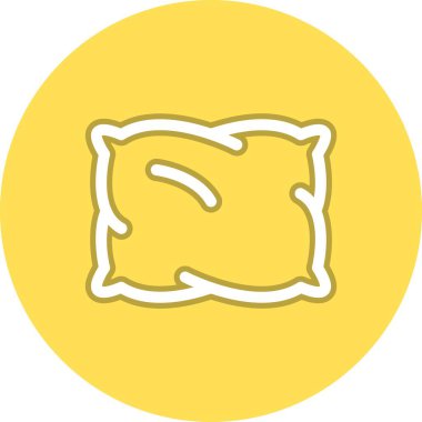 Yastık Çizgisi Çemberi Vektör Simgesi Tasarımı