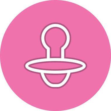 Emzik Satırı Çemberi Vektör Simgesi Tasarımı