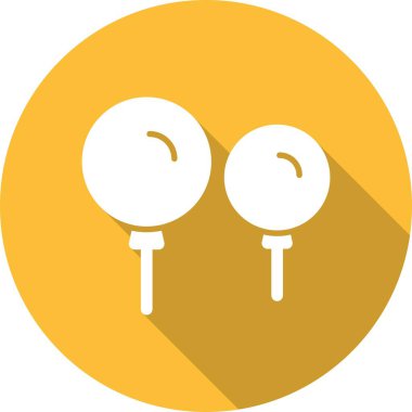 Balon Kabartma Çemberi Vektör Simgesi Tasarımı