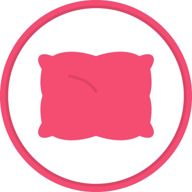 Yastık Düz Çember Vektör Simgesi Tasarımı