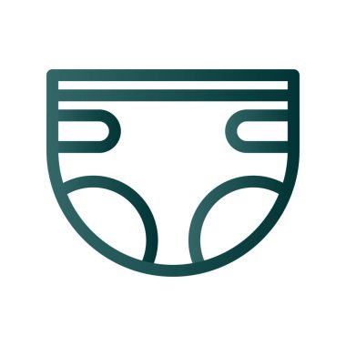 Bez Çizgisi Gradyan Vektör Simgesi Tasarımı