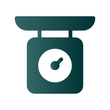 Bebek Ağırlığı Kabartma Gradyan Vektör Simgesi Tasarımı