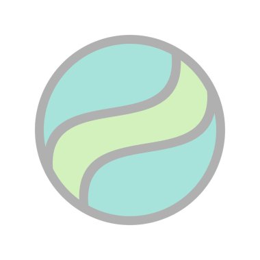 Top Satırı Doldurulmuş Işık Vektörü Simgesi Tasarımı