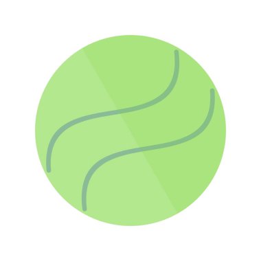 Topun Düz Işık Vektörü Simgesi Tasarımı