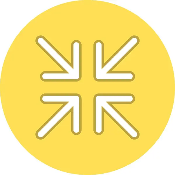 Arrow Line Circle Vector Icon Desig — Stockvektor