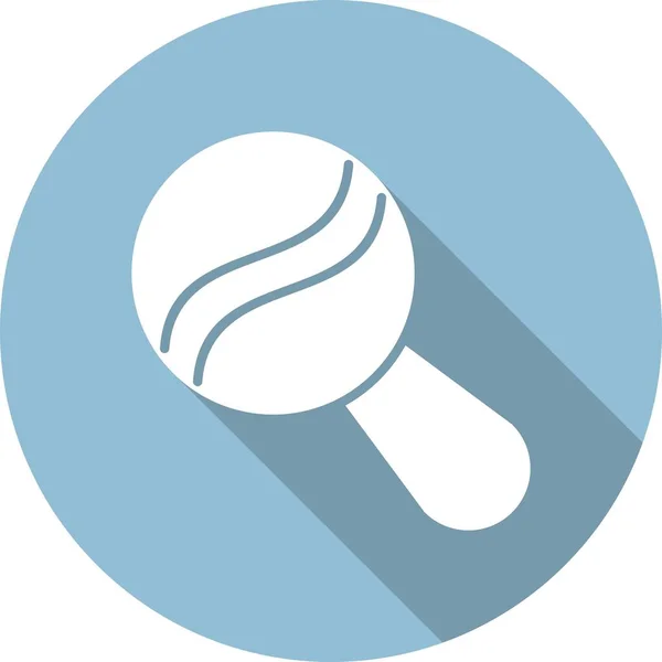 Rattle Glyph Circle Vector Icon Desig — Vector de stock