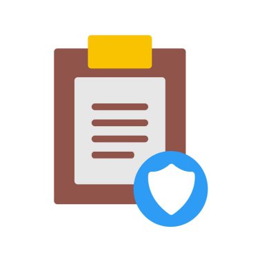 Kalkan Düz Vektör Simgesi Tasarımı