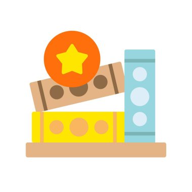 Favori Düz Vektör Simgesi Tasarımı