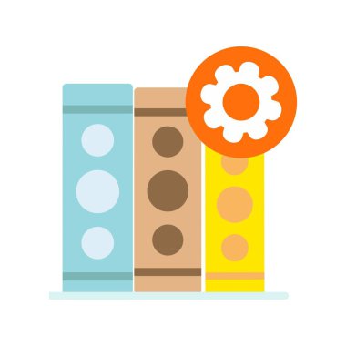 Mekanik Düz Vektör Simgesi Tasarımı