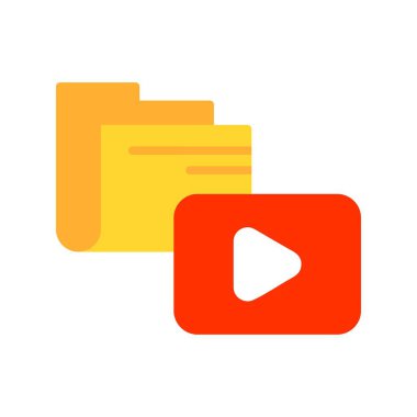 Dizin Dosyası Düz Vektör Simgesi Tasarımı