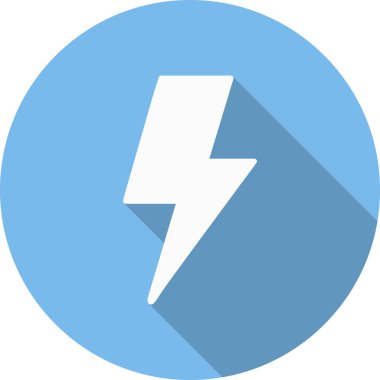 Flash Glyph Çember Vektör Simgesi Tasarımı
