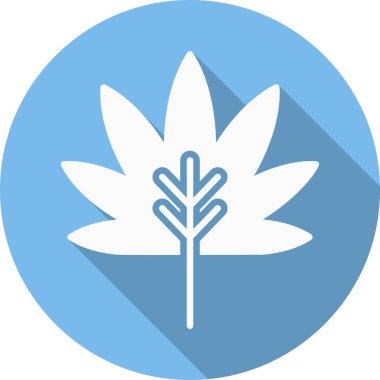 Sonbahar Yaprak Kabartma Çemberi Vektör Simgesi Tasarımı