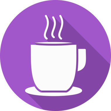 Çay Kabartma Çemberi Vektör Simgesi Tasarımı