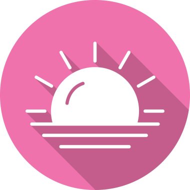 Güneş Kabartma Çemberi Vektör Simgesi Tasarımı