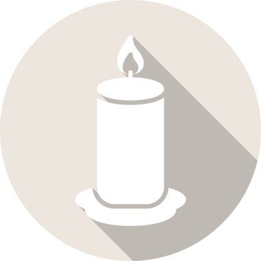 Mum Kabartma Çemberi Vektör Simgesi Tasarımı