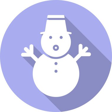 Kardan Adam Kabartma Çemberi Vektör Simgesi Tasarımı