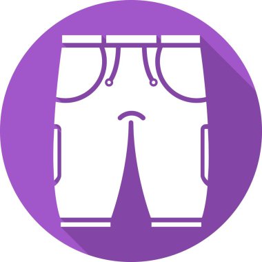 Kısa Kabartma Çemberi Vektör Simgesi Tasarımı