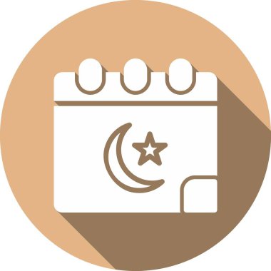 Ramazan Takvimi: Çember Vektör Simgesi Tasarımı