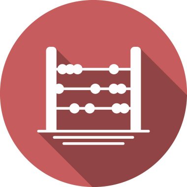 Abaküs Kabartma Çemberi Vektör Simgesi Tasarımı