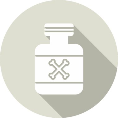 Şişe Kabartma Çemberi Vektör Simgesi Tasarımı