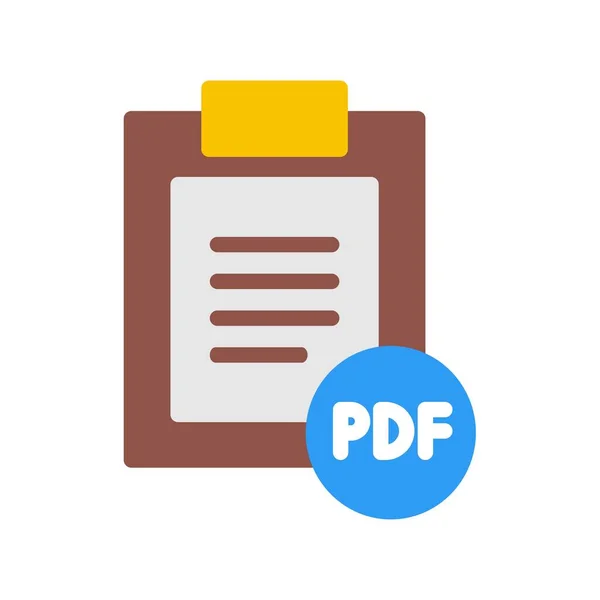 Pdf Datei Flat Vector Icon Design — Stockvektor