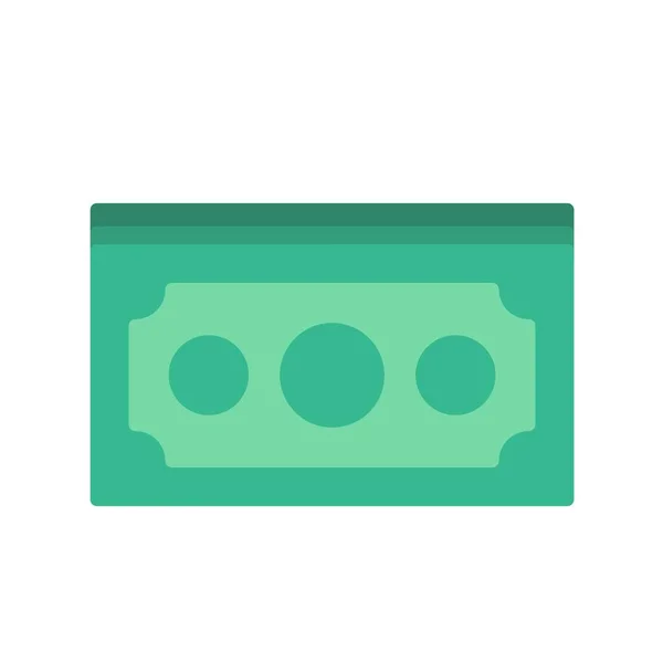 Geld Flat Vector Icon Desig — Stockvektor