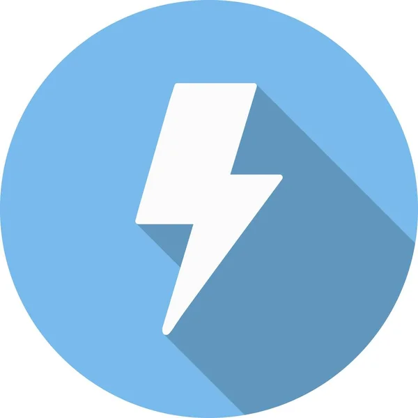 Flash Glyph Circle Vector Icon Desig — Stockvektor