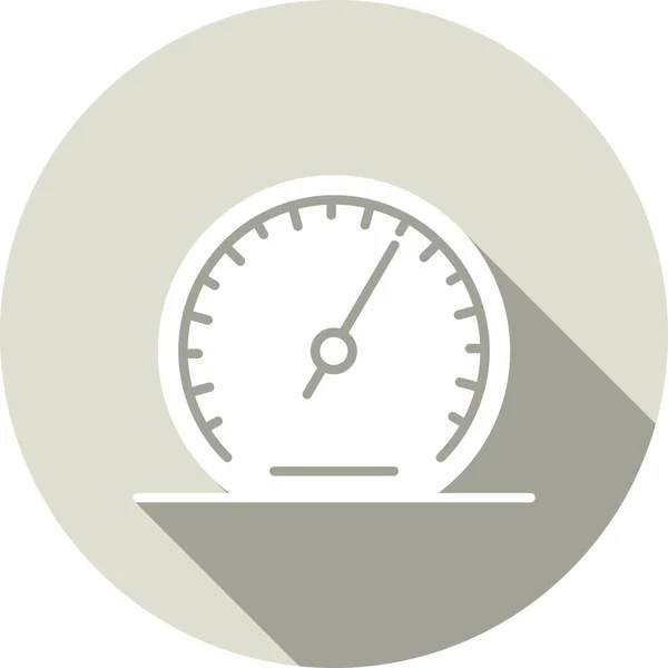 Barometer Glyph Circle Vector Icon Desig — Stock vektor