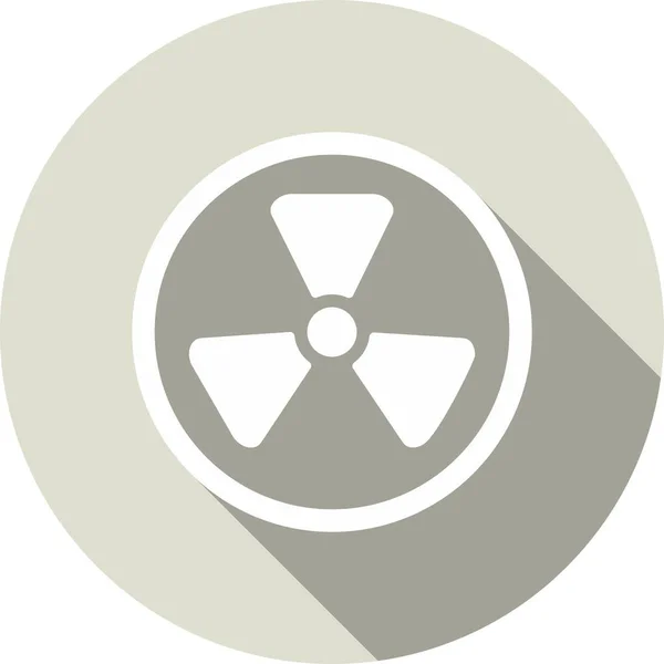 Radiation Glyph Circle Vector Icon Desig — Stockvektor