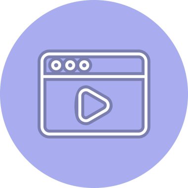 oyuncu Satır Çemberi Vektör Simgesi Tasarımı