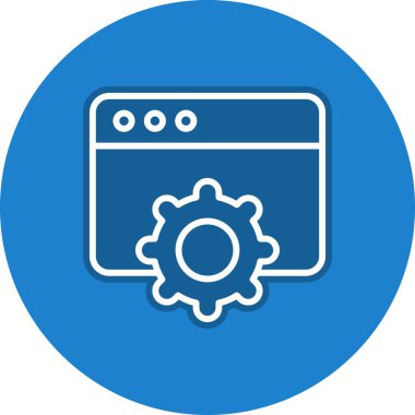 Web sayfası Çember Vektör Simgesi Tasarımı