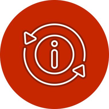 Satır Çemberi Vektör Simgesi Tasarımı Tazele